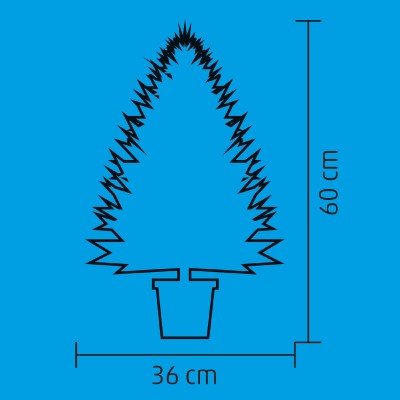 Brad artificial cu LED, inaltime 60 cm - KMF 60 LED